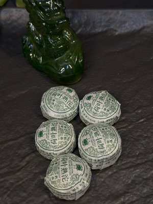 Чорний чай Шу Пуер з листям лотосу міні точа 5шт по 5г, Китай id_9007 фото