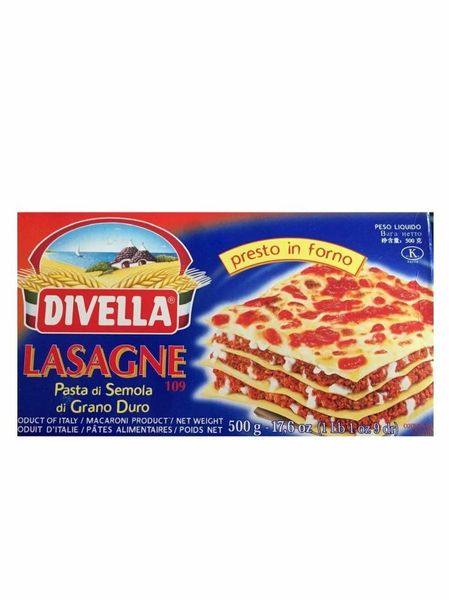 Лазанья Divella Lasagne 109 Pasta di Semola 500г, Італія id_684 фото