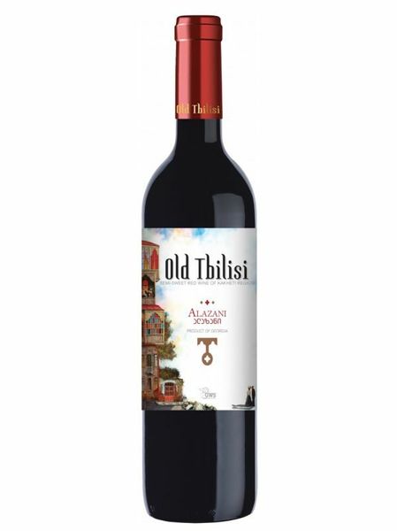 Вино Old Tbilisi Alazani червоне напівсолодке 12% 0.75л Грузія id_555 фото