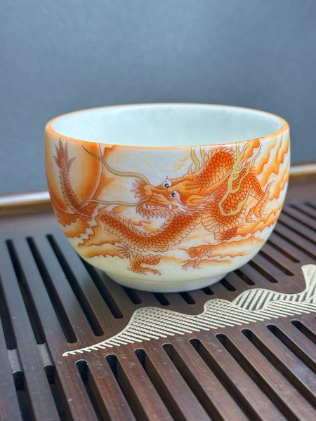 Піала для чаю Благословіння дракона приносить щастя ручної роботи 120 мл, Китай id_8907 фото
