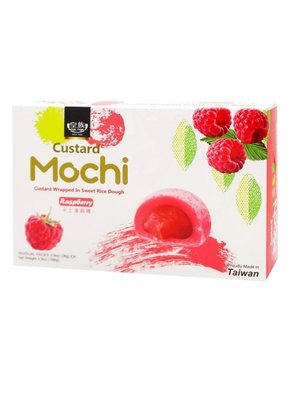 Японські тістечка Мочі Royal Family Custard Mochi Raspberry з малиною 168г, Тайвань id_2950 фото