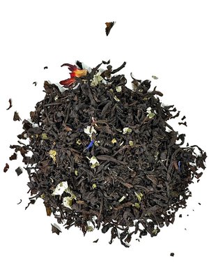 Натуральний чай Суниця з вершками: Чорний цейлонський чай з листям та шматочками суниці 50г. id_9641 фото