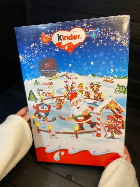Адвент календар Kinder Санта на ковзанах 152г, Німеччина id_533 фото