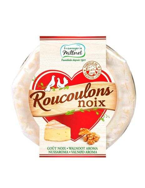Сир Роукулонс Milleret Roucoulons Noix з коров'ячого молока з горіхами 30% 125г, Франція id_3256 фото