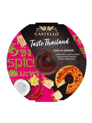 Крем-сир Castello Chilli Ginger Taste Thailand чилі та імбир Смак Таїланду 125г, Данія id_10018 фото