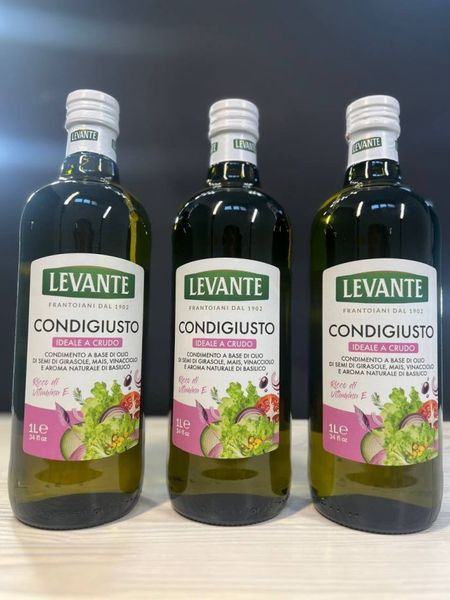 Суміш олій для салатів Levante Condigiusto зі смаком базиліка с/п 1л, Італія id_3676 фото