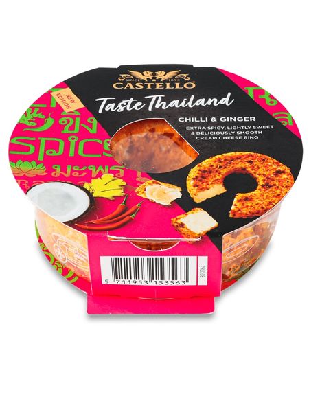 Крем-сир Castello Chilli Ginger Taste Thailand чилі та імбир Смак Таїланду 125г, Данія id_10018 фото