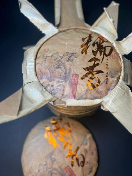 Стиглий чай Шу Пуер високогірний з клейким рисом 357г, Китай id_7650 фото