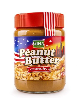 Арахісове масло (паста) Gina Peanut Butter Crunchy з шматочками горішків 350г, Австрія id_2245 фото