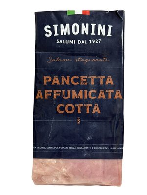 Шинка Панчетта Simonini Pancetta Affumicata Cotta варена підкопчена 1-1.5кг, Італія id_9381 фото