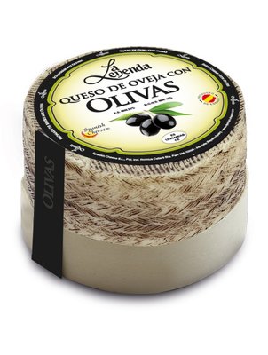 Овечий сир La Leyenda з оливками іспанський традиційний 390г id_8704 фото