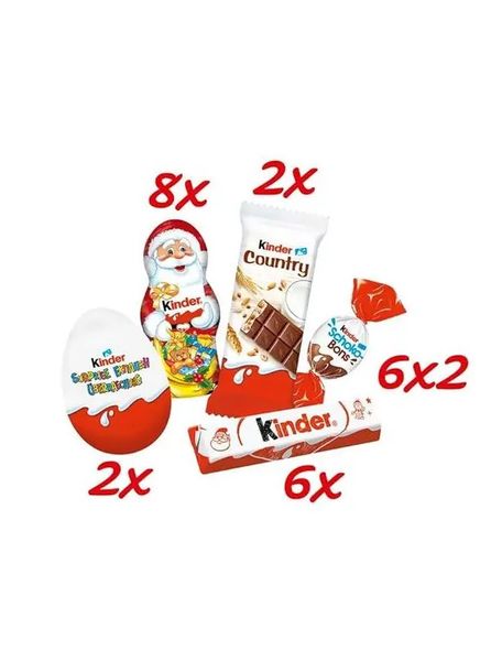 Різдвяний адвент календар дитячий Kinder Maxi Mix 351г id_2756 фото