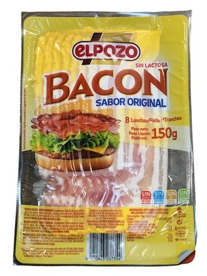 Бекон El Pozo Bacon Sabor Original зі свинячої грудинки 150г, Іспанія id_9322 фото