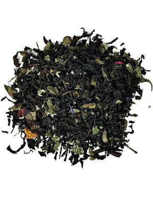 Натуральний чай Ерл Грей Ягідний: Купаж чорного та зеленого чаїв з малиною полуницею та бергамотом 50г id_9667 фото