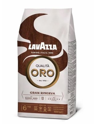 Кава в зернах Lavazza Qualita Oro Gran Riserva витримана в бочках з під віскі 1кг id_8604 фото