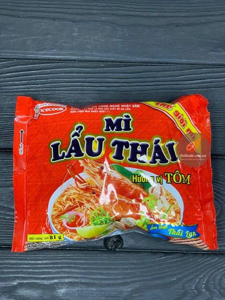 Локшина швидкого приготування Acecook Mi Lau Thai зі смаком креветок 81г, В'єтнам id_1004 фото