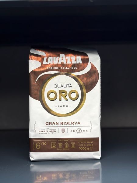 Кава в зернах Lavazza Qualita Oro Gran Riserva витримана в бочках з під віскі 1кг id_8604 фото