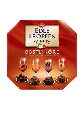 Шоколадні цукерки з елітним алкоголем Trumpf Edle Tropfen In Nuss Obstlikore 250г, Німеччина id_3006 фото