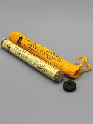 Натуральні тибетські пахощі ручної роботи Shanti dhoop Day Time Incense - Денні 19+шт з підставкою, Непал id_12153 фото