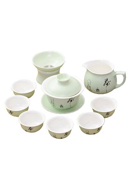 Набір для чайної церемонії на 6 персон "Домашній подарунок" світло-зелений, Китай id_2349 фото