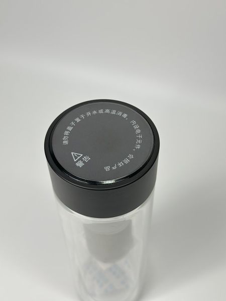 Розумний термос-заварник з подвійного скла для чайної церемонії з датчиком температури чорний 320мл, Китай id_9015 фото