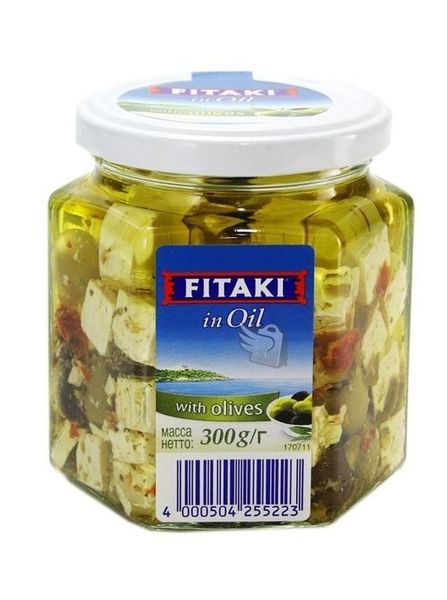 Сир Fitaki з оливками в олії 300г, Німеччина id_692 фото