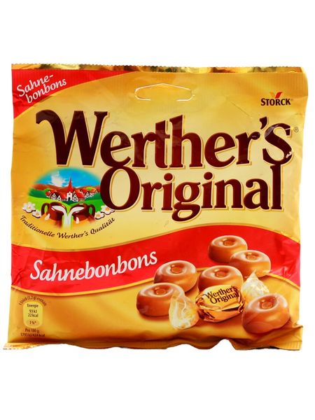 Цукерки Werther's Original Sahnebonbons Кремові бомбочки 120г, Німеччина id_10167 фото