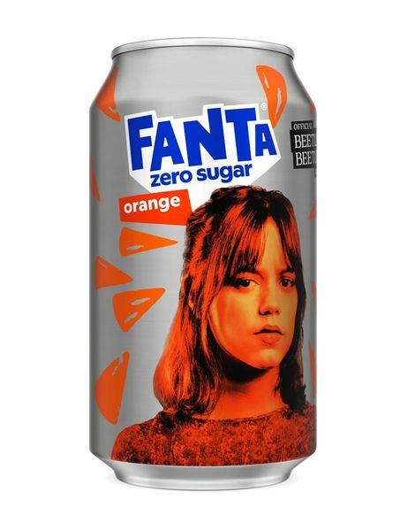 Напій газований Fanta Zero Sugar Orange Beetlejuice Warner Bros лімітована серія 330мл, Великобританія id_10110 фото