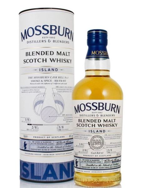 Віскі Mossburn Island Blended Malt Scotch Whisky 46% 0,7л Шотландія id_7 фото