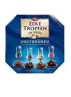 Шоколадні праліне з елітним алкоголем Trumpf Edle Tropfen In Nuss ObstBrande 250г, Німеччина id_3008 фото