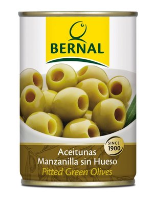 Оливки Bernal Manzanilla зелені без кісточки 292г ж/б, Іспанія id_8195 фото