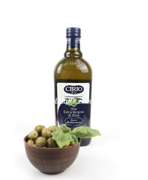 Олія оливкова Cirio Extra Virgin перший віджим скло 1л, Італія id_269 фото