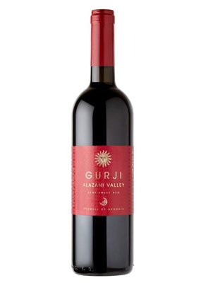 Вино Gurji Алазанська долина червоне напівсолодке 0.75л 10.5% Грузія id_3213 фото