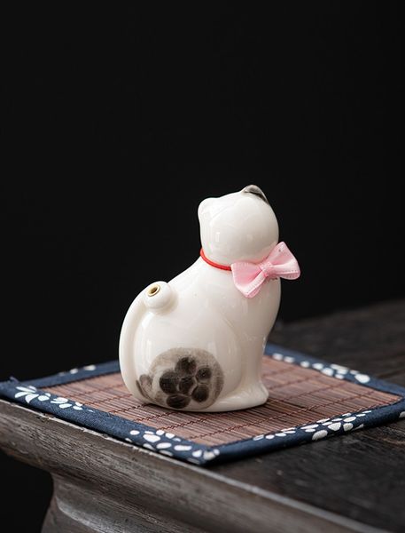 Підставка для пахощів порцелянова для чайної церемонії Плямистий Кіт, Китай id_9122 фото