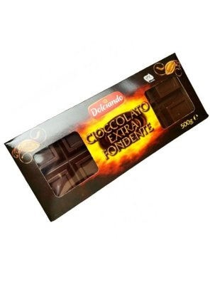 Екстра чорний шоколад Dolciando Cioccolato Extra Fondente 50% 500г, Італія id_3163 фото