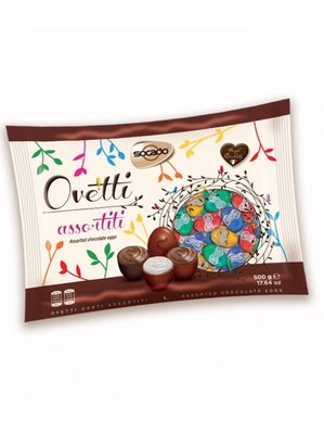 Асорті шоколадних цукерок яєчок Socado Ovetti Assortiti 500г, Італія id_8918 фото