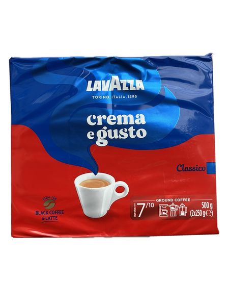 Кава мелена Lavazza Crema e Gusto Classico 2шт по 250г, Італія id_9692 фото