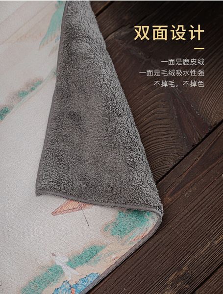Рушник для чайної церемонії Небесний човен автентичний 30х30см, Китай id_9226 фото