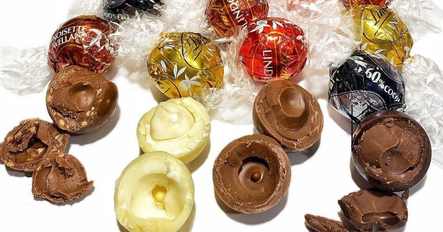 Асорті шоколадних цукерок Lindt Lindor Assorted Chocolate 75г, Німеччина id_8403 фото