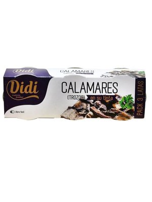 Кальмар у чорнильному соусі Didi Calamares En Su Tinta шматочками 3шт по 78г, Іспанія id_2663 фото