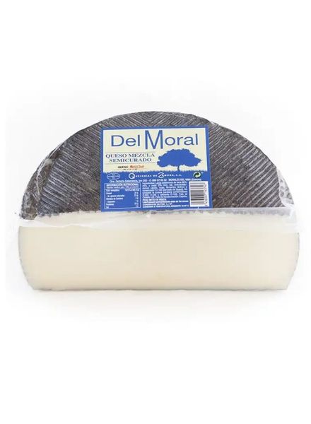Сир з суміші коров'ячого та овечого молока del Moral Queso Mezcla Semicurado 1-1.2кг, Іспанія id_8196 фото