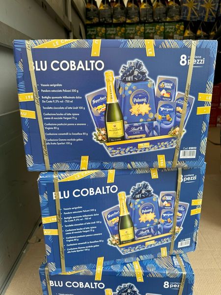 Різдвяний подарунковий набір преміальної якості Le Cadeau Cobalt Blue із 7 складових, Італія id_8507 фото