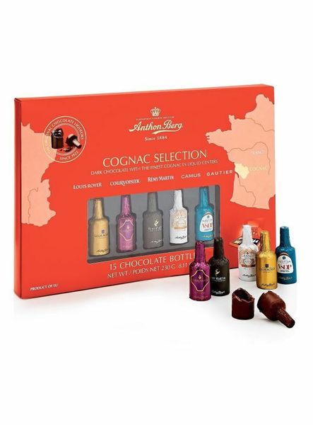 Шоколадні пляшечки Anthon Berg Chocolate Liqueurs Cognac Selection з алкоголем 155г id_596 фото