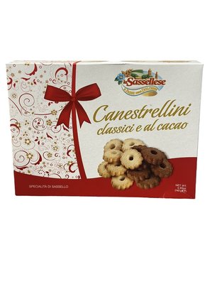 Печиво La Sassellese Canestrellini classici e al cacao пісочне двох кольорів 140г, Італія id_9752 фото