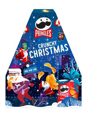 Адвент-календар з набором чипсів Pringles Adventskalender Crunchy X-mas 990г, Німеччина id_8214 фото