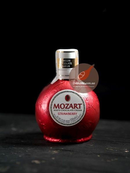 Лікер Mozart Cream Strawberry Полуниця 15% 0.5л Австрія id_331 фото