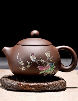 Автентичний ісинський чайник Сі Ші - Омелюх на гілці сакури 150мл. Китай id_9677 фото