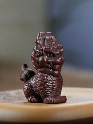 Фігурка Чайного Улюбленця з ісинської глини: Дракон-Лев Pixiu, що приносить багатство та відганяє злих духів, Китай id_11732 фото