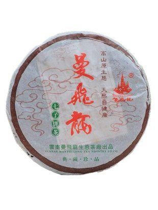Витриманий колекційний Шу Пуер Man Fei Long 2006 рік - м'яко бадьорить, тонізує, покращує концентрацію не створюючи різкого навантаження на серце 357г id_12607 фото
