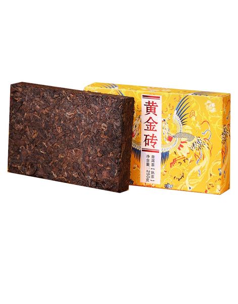 Чорний чай Шу Пу Ер Золотий злиток 2014 рік 250г, Китай id_7555 фото